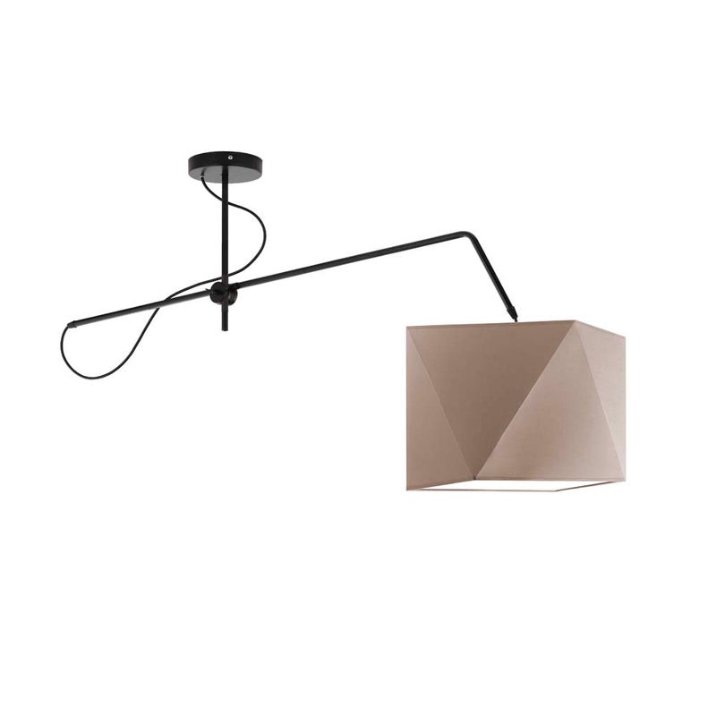 Lampa wisząca przegubowa sufitowa regulowana z abażurem diament MODERN