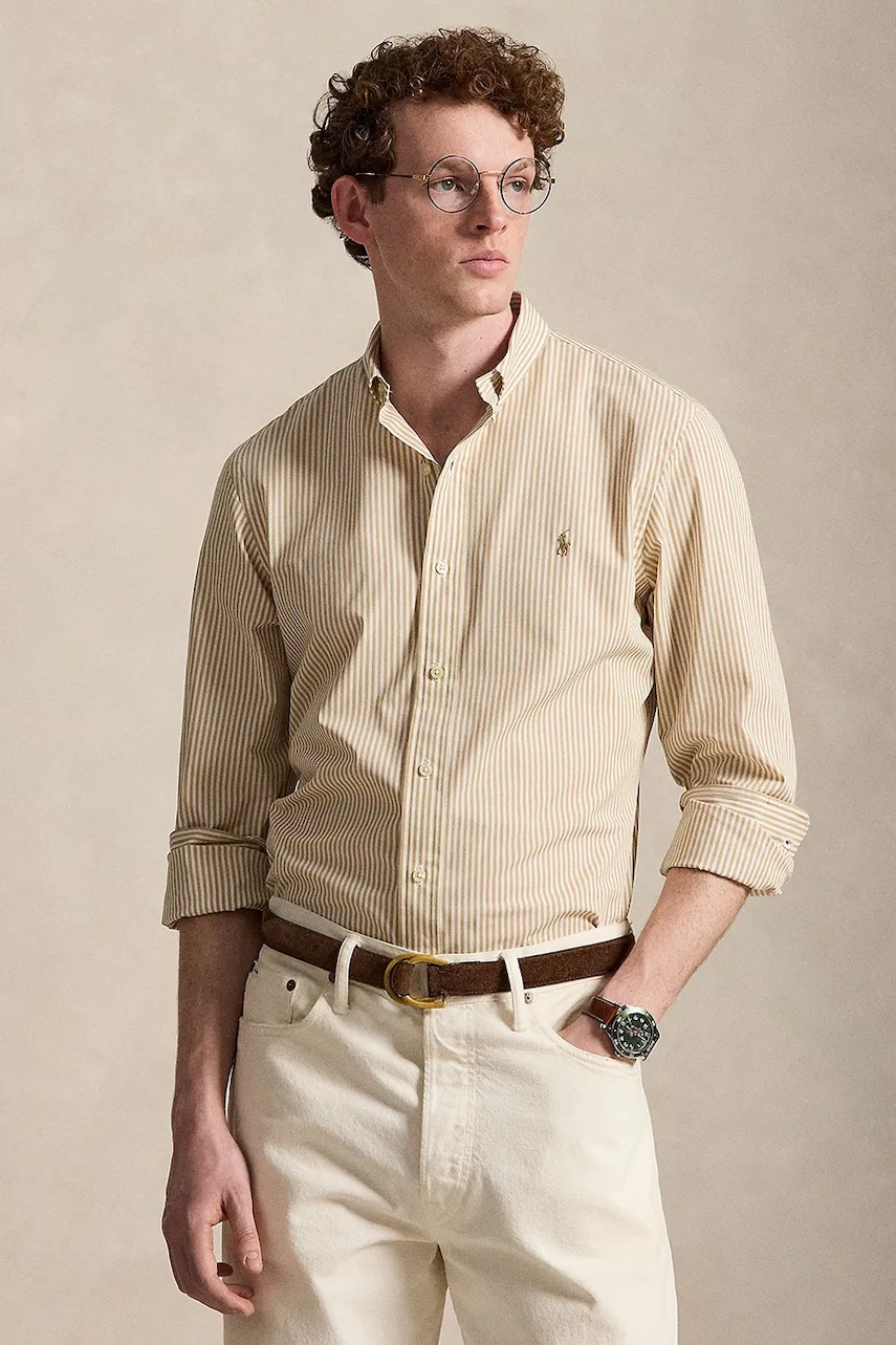 Polo Ralph Lauren koszula bawełniana z elastanem męska
