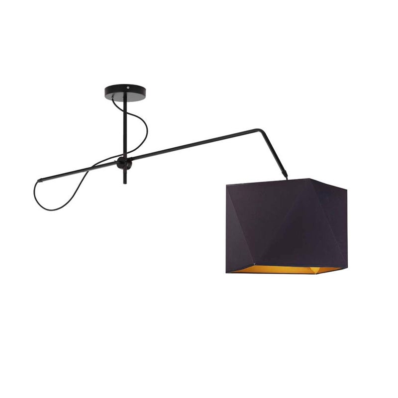 Lampa wisząca przegubowa sufitowa regulowana z abażurem diament MODERN