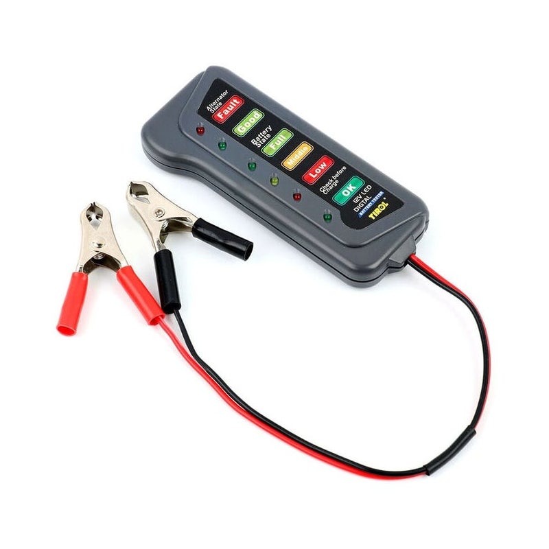 Cyfrowy tester akumulatorów i alternatorów 12 V – wielofunkcyjny tester do samochodów i motocykli
