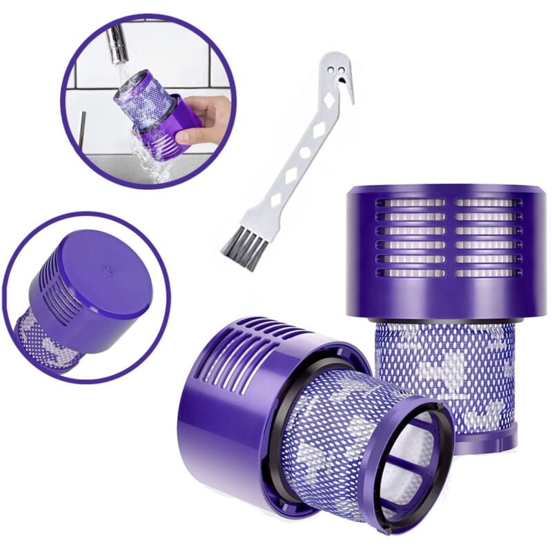 Zestaw dwóch filtrów do odkurzaczy Dyson V10 SV12, Motorhead, zastępujący DY-969082-01, filtr kompatybilny z Dyson Cyclone V10 Absolute.