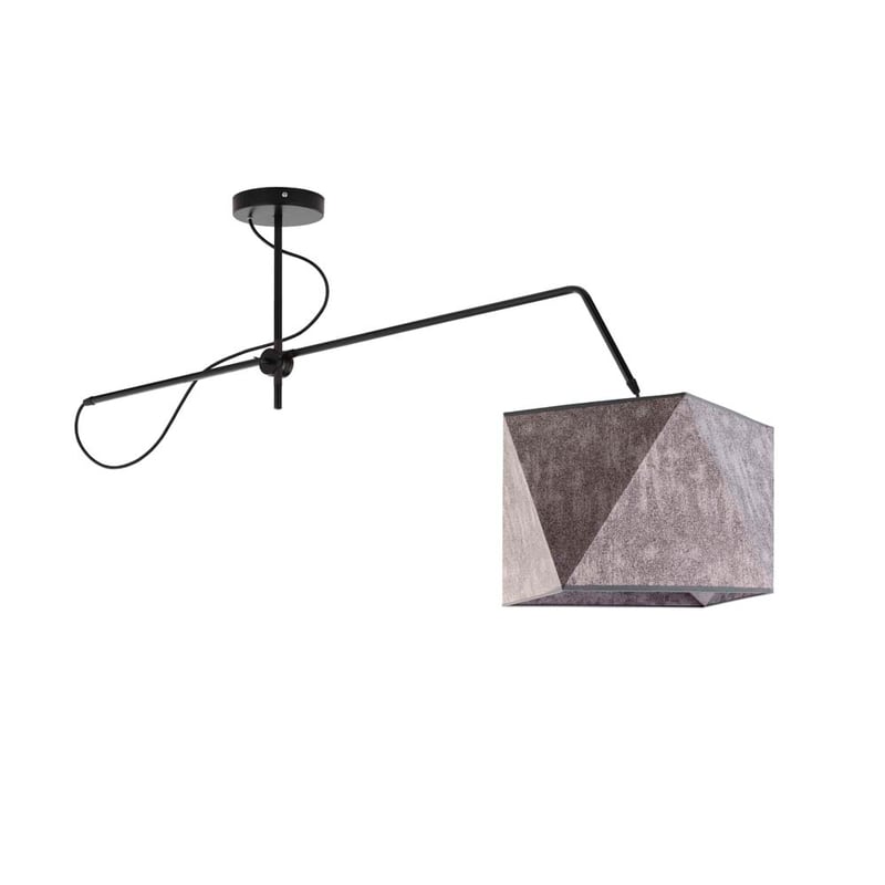 Lampa wisząca przegubowa sufitowa regulowana z abażurem diament MODERN