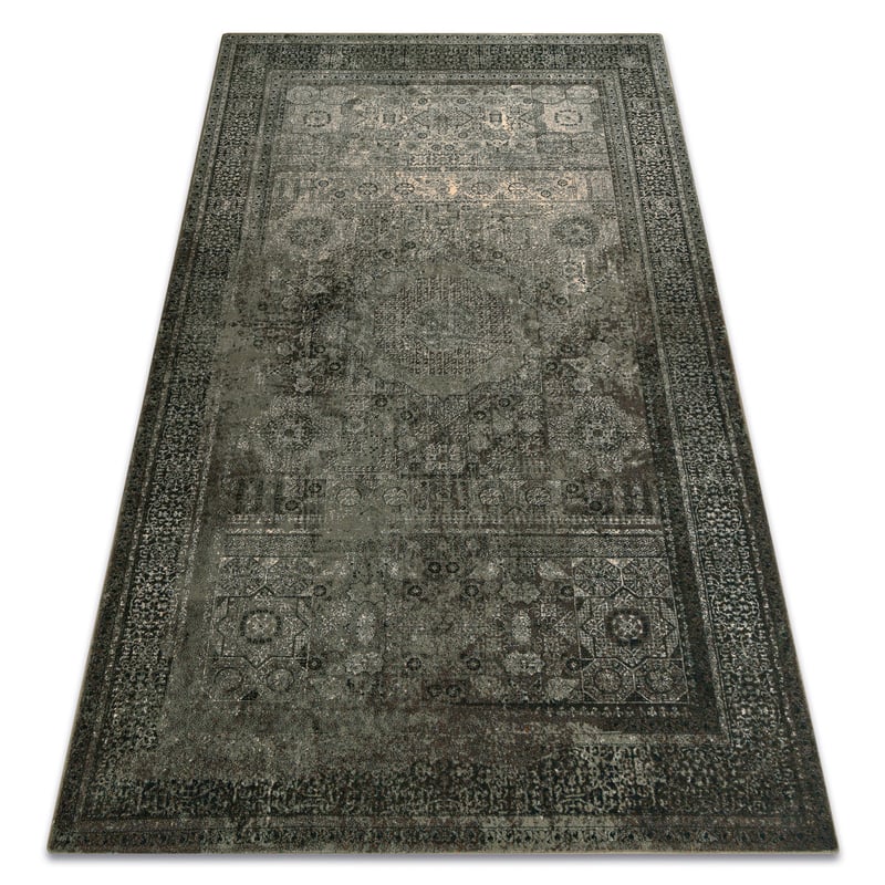 Dywan wełniany OMEGA MAMLUK Rozeta vintage iron zielony 200x300 cm
