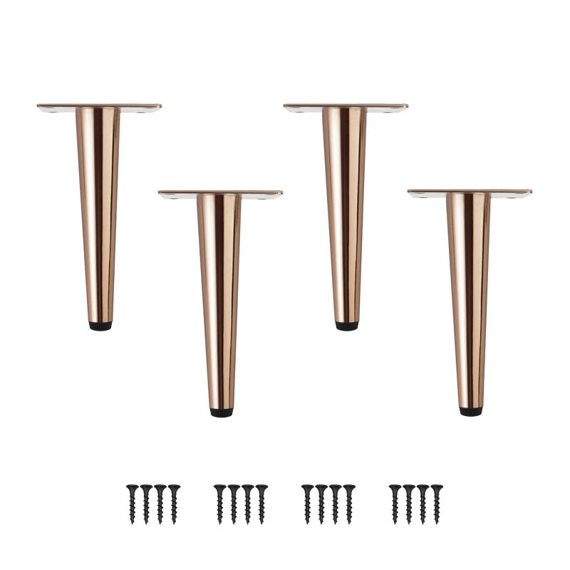 Nogi stołu Nogi do mebli Nogi meblowe w kształcie stożka 4 PCS Nogi szafki ze stali nierdzewnej pionowe z cichą podstawą