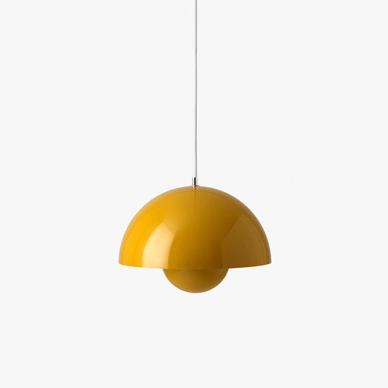 Lampa sufitowa w kształcie kwiatu, LED z żarówką do kuchni, jadalni, baru, 23 cm, białe i żółte światło