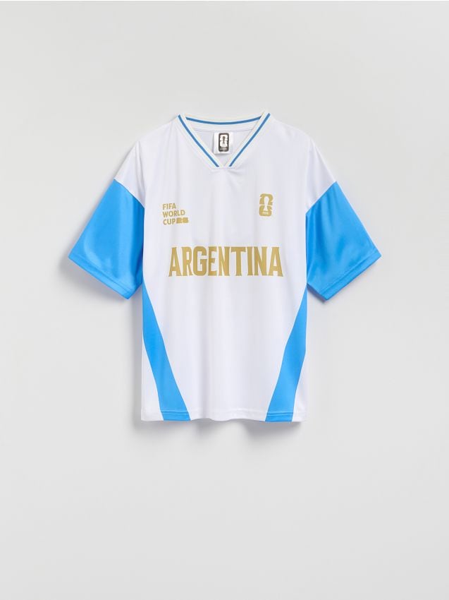 Reserved - T-shirt FIFA World Cup - biały