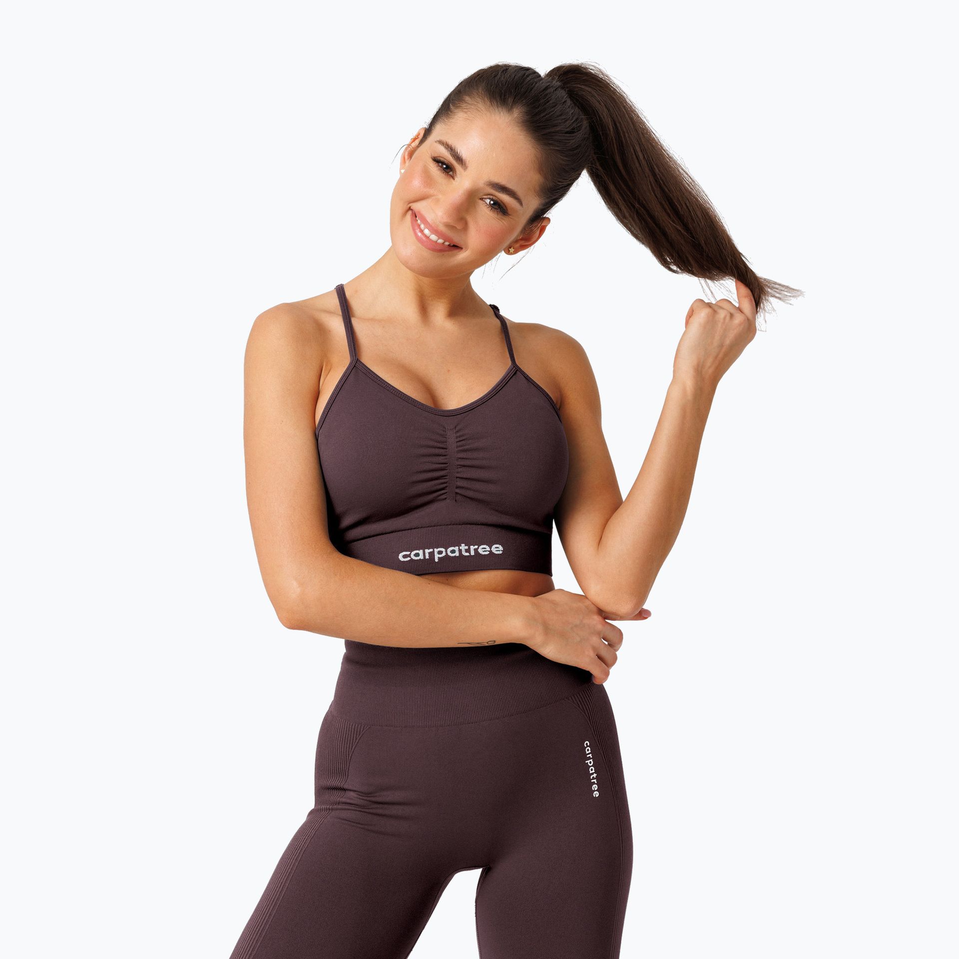 Biustonosz treningowy Carpatree Allure Seamless berry brown WYSYŁKA W 24H 30 DNI NA ZWROT