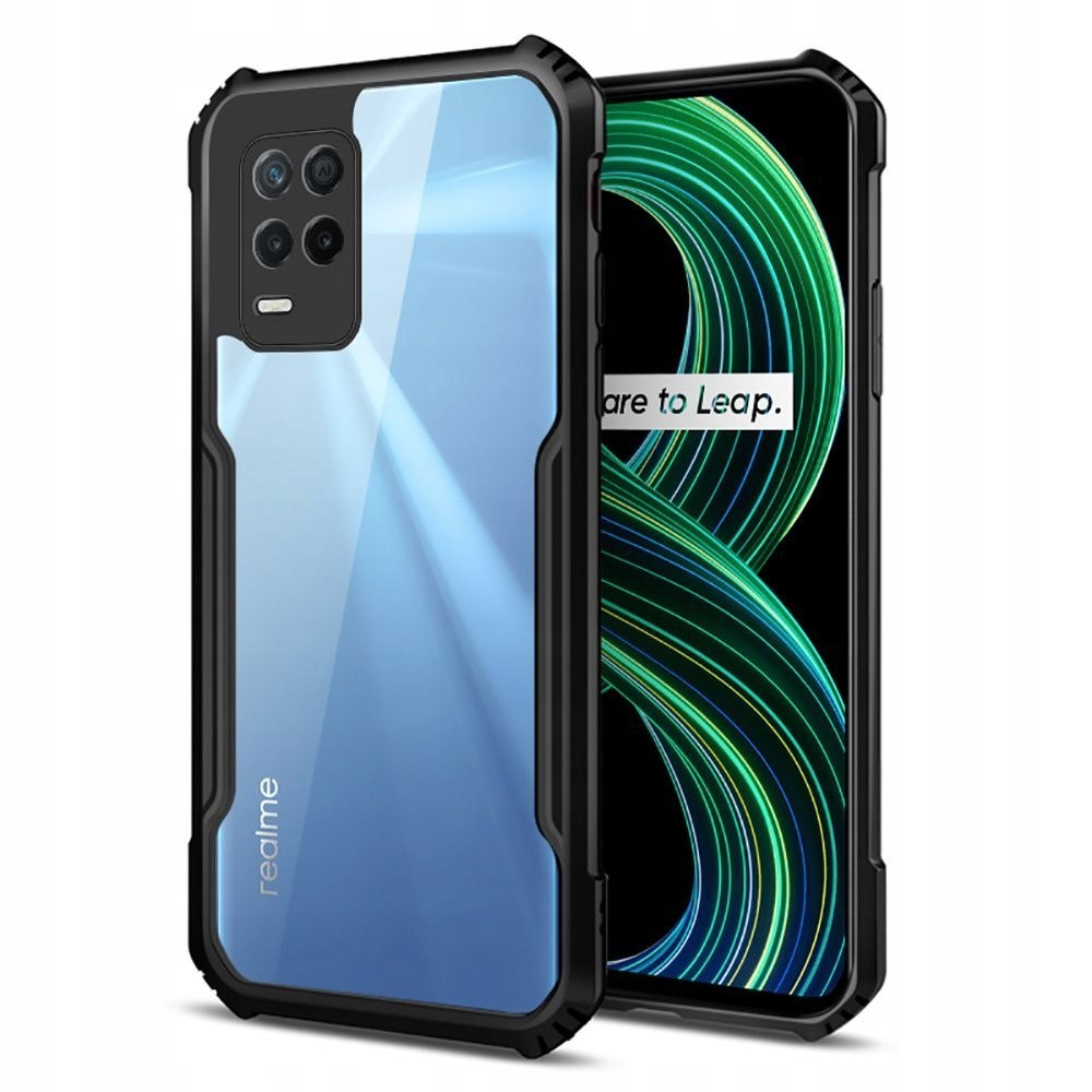 Etui z Czarną Ramką Beetle do Realme 8 / 8 Pro