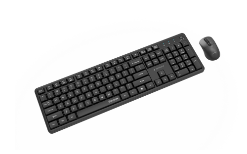 Gembird klawiatura i mysz wireless USB 2.4GHz Silent Key Pro Gembird KBS-WMS-01
