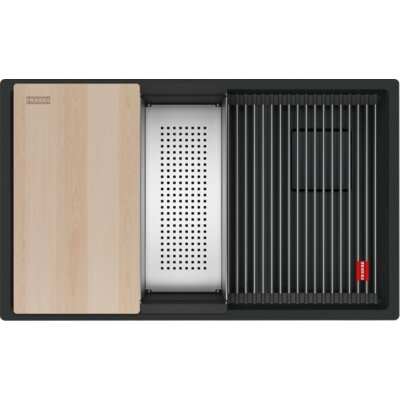 Franke Zlewozmywak półtorakomorowy Kanon KNG 160-46-21 125.0749.682 Czarny mat 46x76