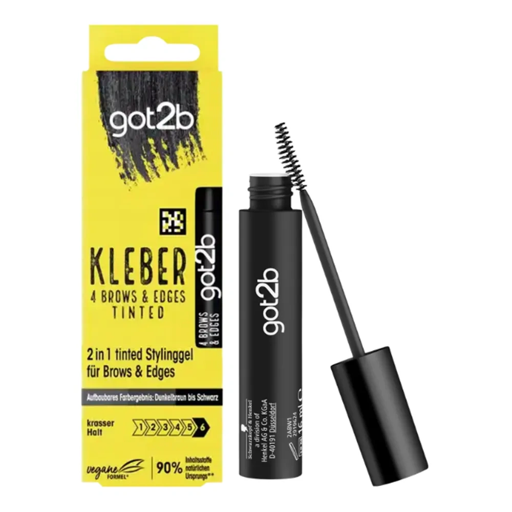 Got2B Glued 4 Brows & Edges żel do stylizacji brwi Tinted Black 16 ml