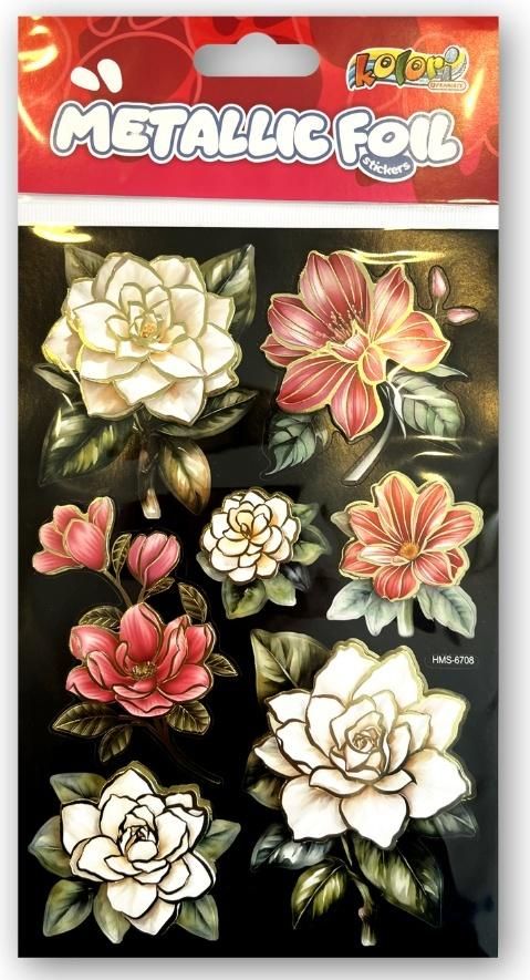 Naklejki foliowe Metalic Double Flowers Penmate