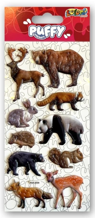 Naklejki puffy Forest Animals Penmate