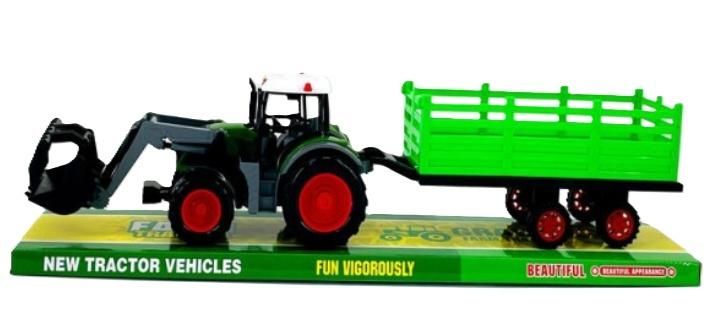 Traktor przyczepa do siana - model lub pojazd