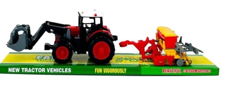 Traktor z agregatem i turem - model lub pojazd