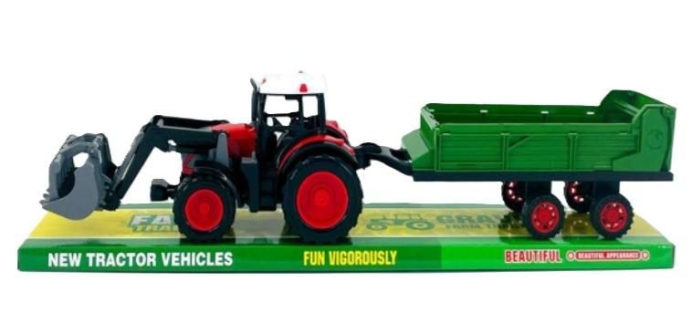 Traktor z rozrzutnikiem i turem - model lub pojazd