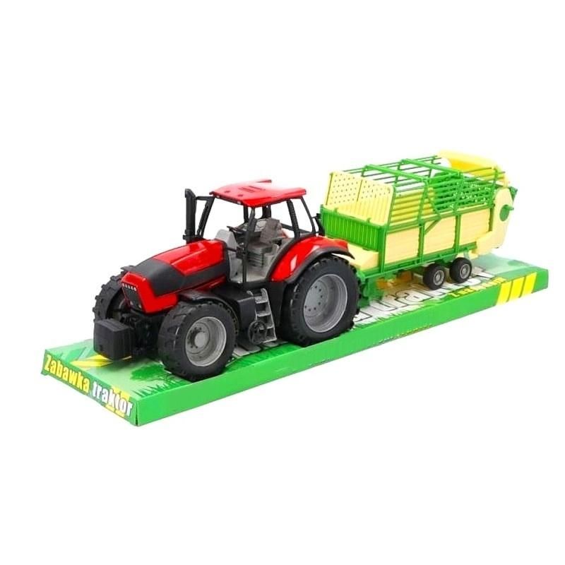 Traktor z przyczepą samozbierającą - model lub pojazd