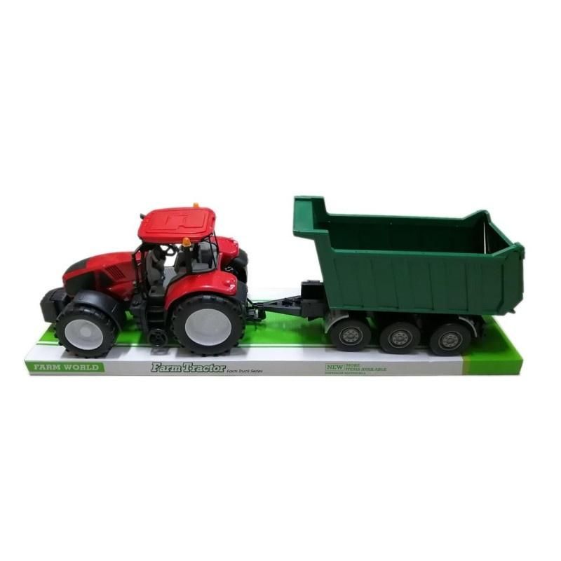 Traktor z przyczepą - model lub pojazd
