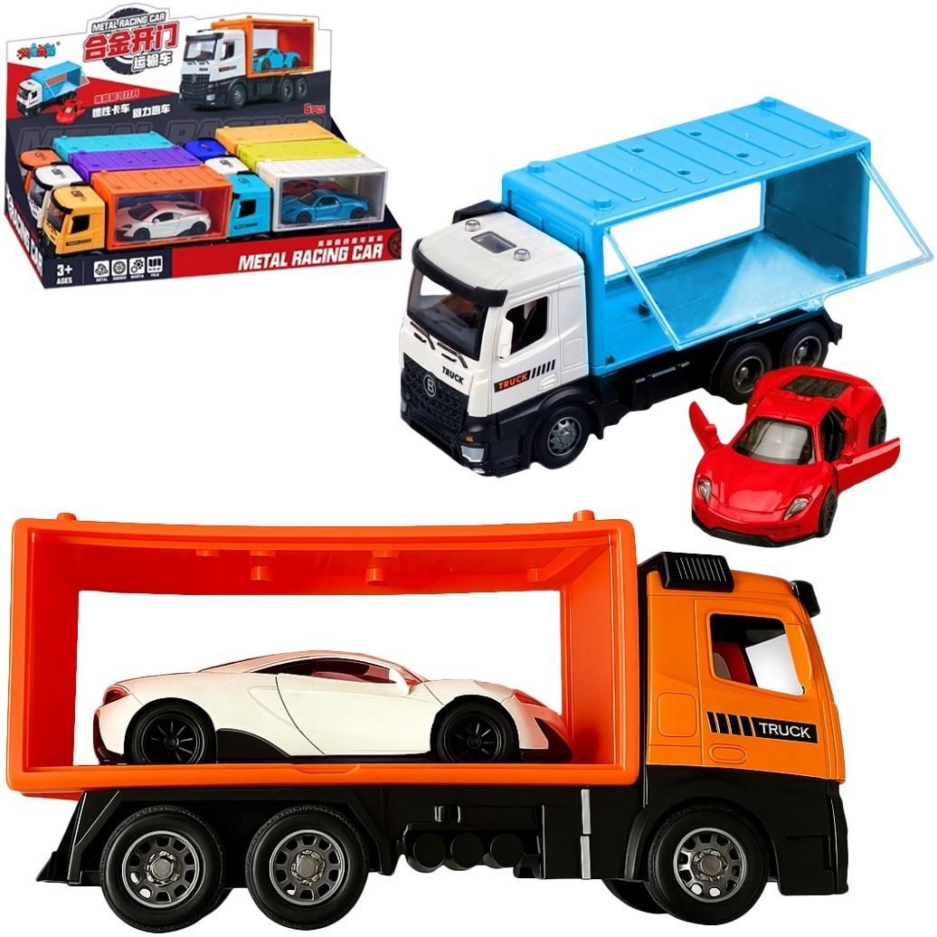 Auto ciężarowe z autem metalowym Mix - model lub pojazd
