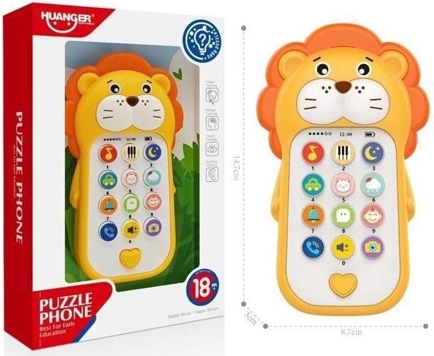Telefon ze światłem i dźwiękiem - zabawka