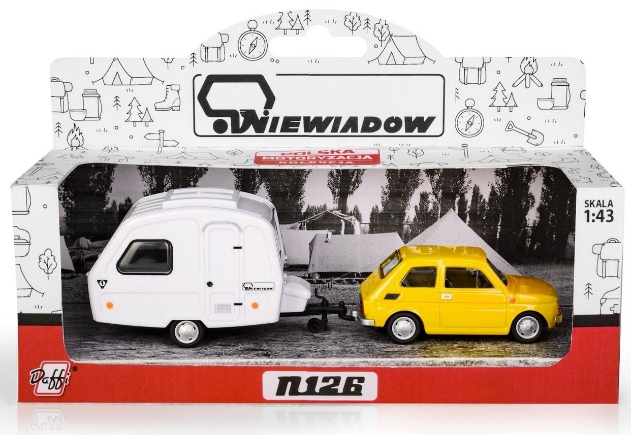 Auto Osob Met Fiat 126p Kamping Zol - model lub pojazd