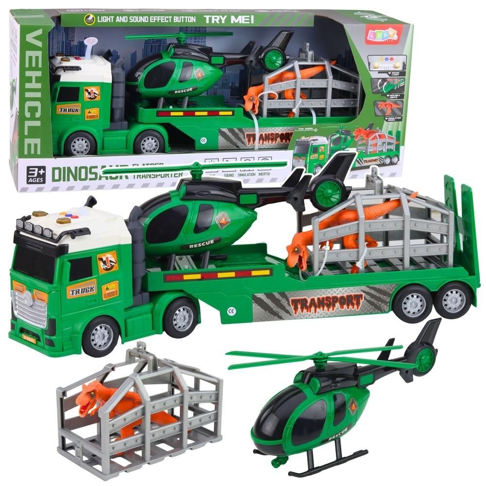 Zestaw transport Dinozaura światła dźwięk - model lub pojazd