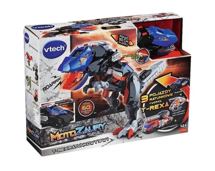 Motozaury - T-Rex Ratunkowy 3w1 Vtech - zabawka