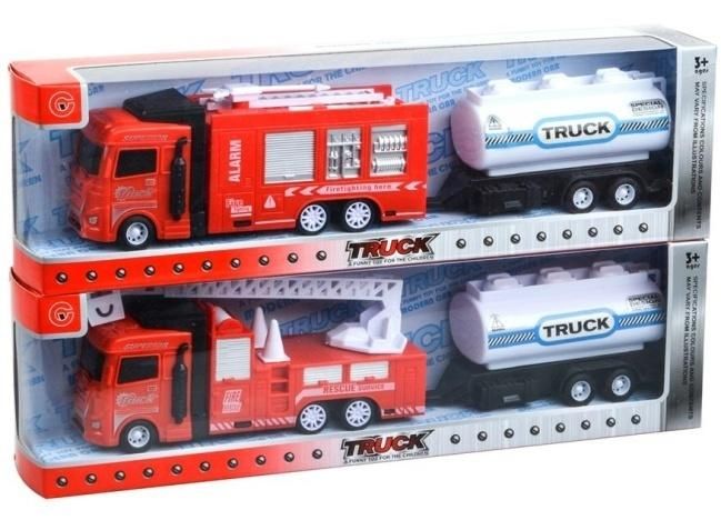 Auto strażackie z przyczepą 36cm - model lub pojazd