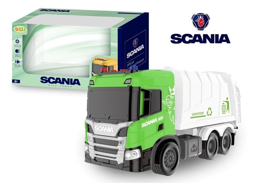 Auto miejskie śmieciarka Scania - model lub pojazd