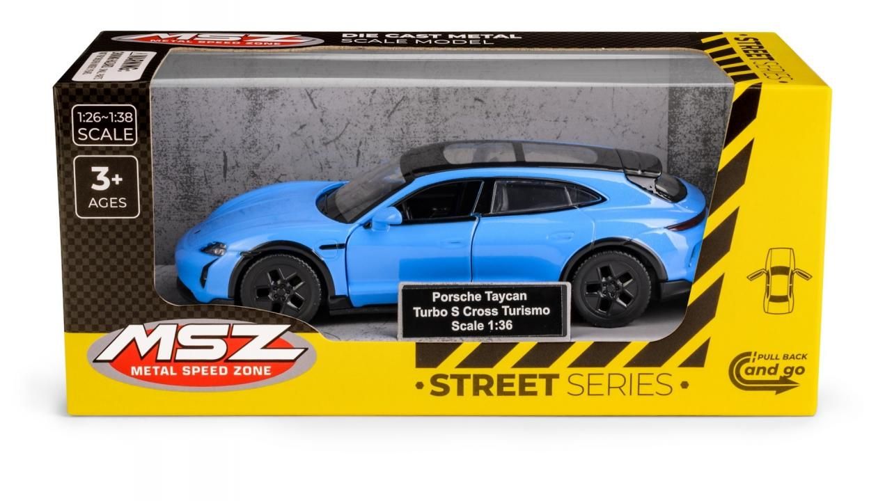 Porsche Taycan Turbo S Cross Turismo Blue - model lub pojazd