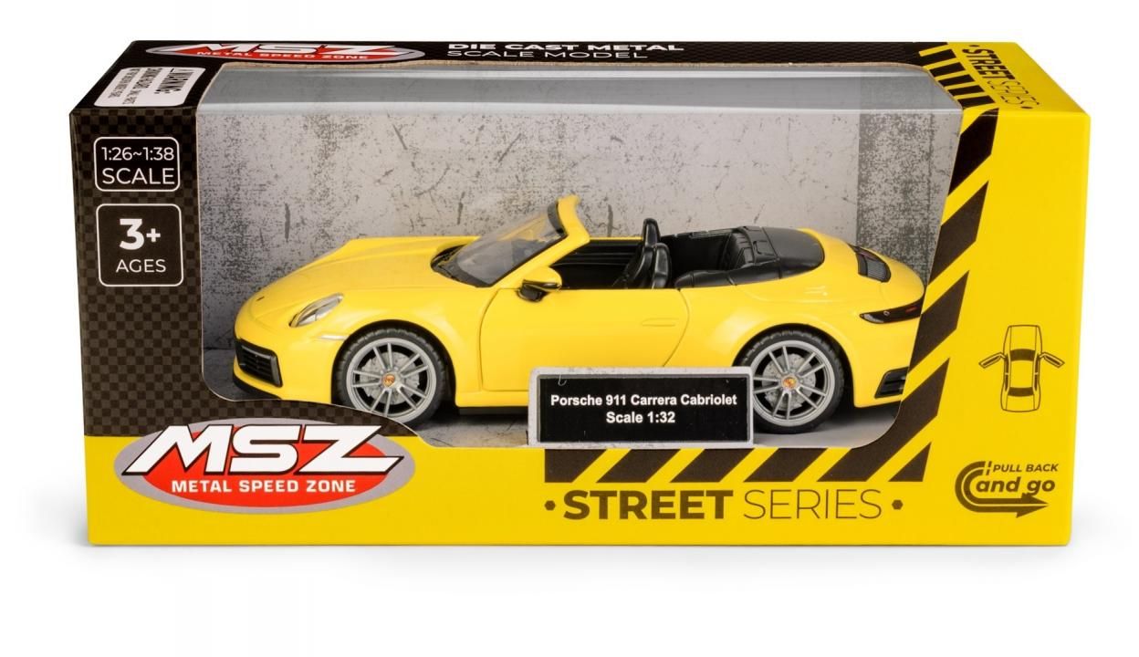 Porsche 911 Carrera Cabriolet Yellow - model lub pojazd