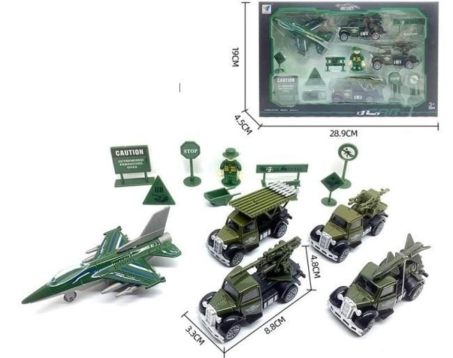 Zestaw pojazdów metal z napędem - model lub pojazd