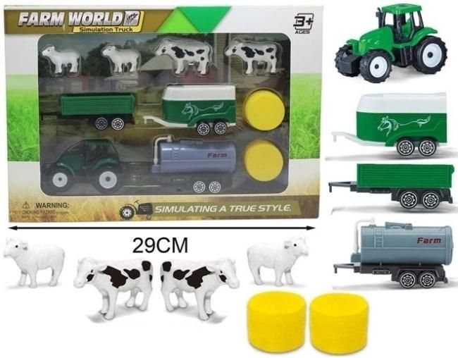 Zestaw farma - traktor z akcesoriami - model lub pojazd