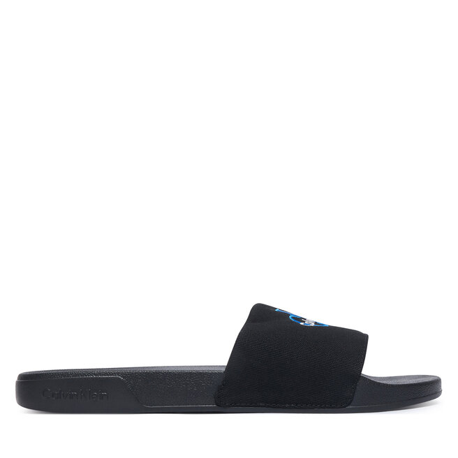 Klapki Calvin Klein Ee Slide Cv YM0YM01393 Czarny