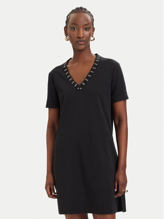 Liu Jo Sport Sukienka codzienna TA6296 J3855 Czarny Regular Fit