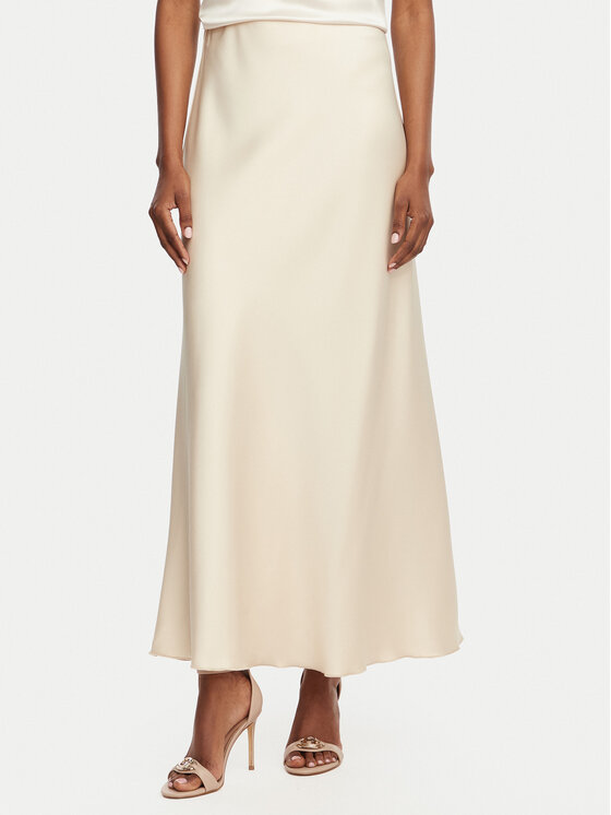 Rinascimento Spódnica maxi CFC0128467003 Beżowy Regular Fit