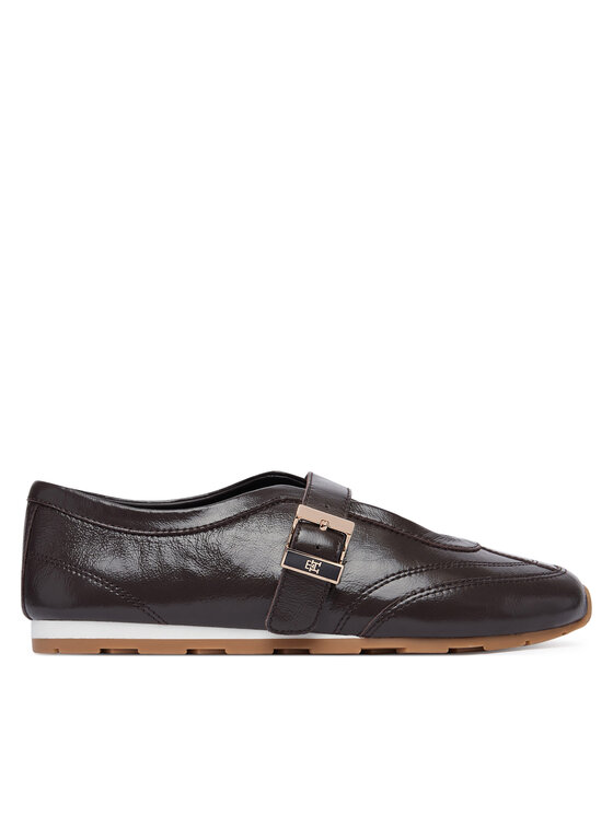 Tommy Hilfiger Baleriny Bella Ballet Mary Jane FW0FW09416 Brązowy