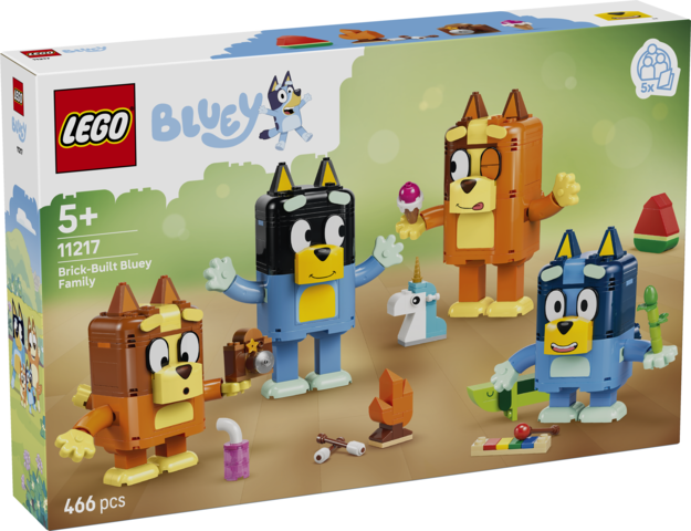 LEGO 11217 Bluey Rodzina Blue z klocków