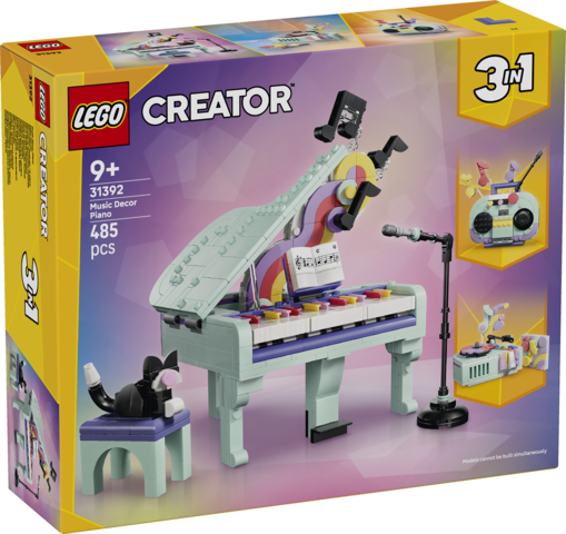 LEGO 31392 Creator Dekoracyjny fortepian z kotem