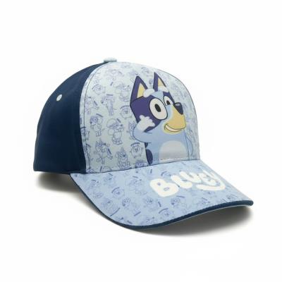 Czapka Z Daszkiem Dla Chłopca z Motywem Bajki Bluey Niebieska