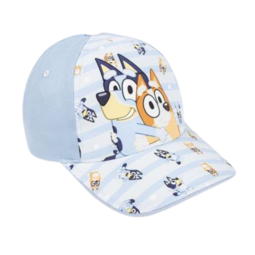 Czapka Z Daszkiem Dla Chłopca z Motywem Bajki Bluey Niebieska 51cm