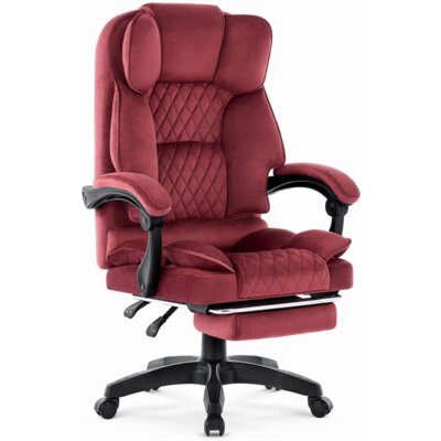 HELL'S CHAIR Fotel biurowy HC-1031 Burgundowy