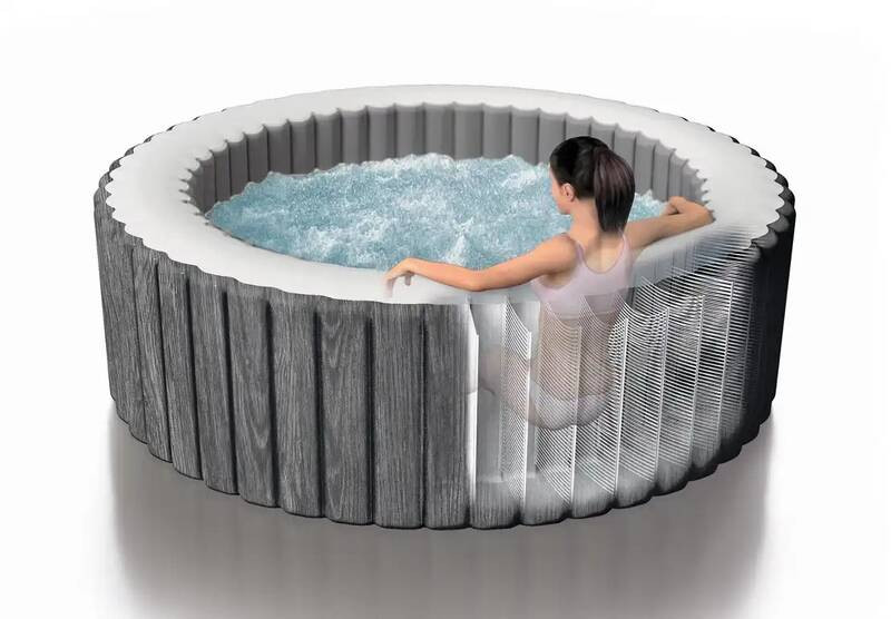 Intex Basen z hydromasażem dmuchane ogrodowe Spa 28440 Greywood Deluxe™