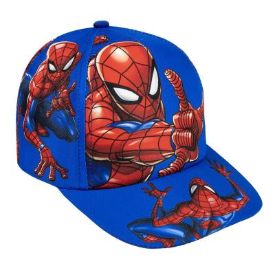 Czapka z Daszkiem Granatowa z Motywem Bajki Spider-Man Chłopięca 53 cm