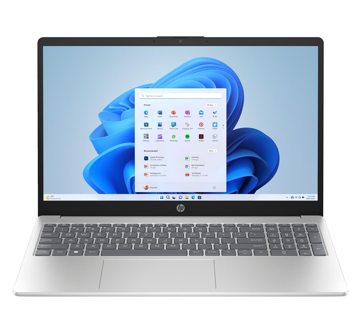 HP 15 Ryzen 5-7520U/8GB/512/Win11 Touch Srebrny C0CL9UA_8GB_500SSD_W11