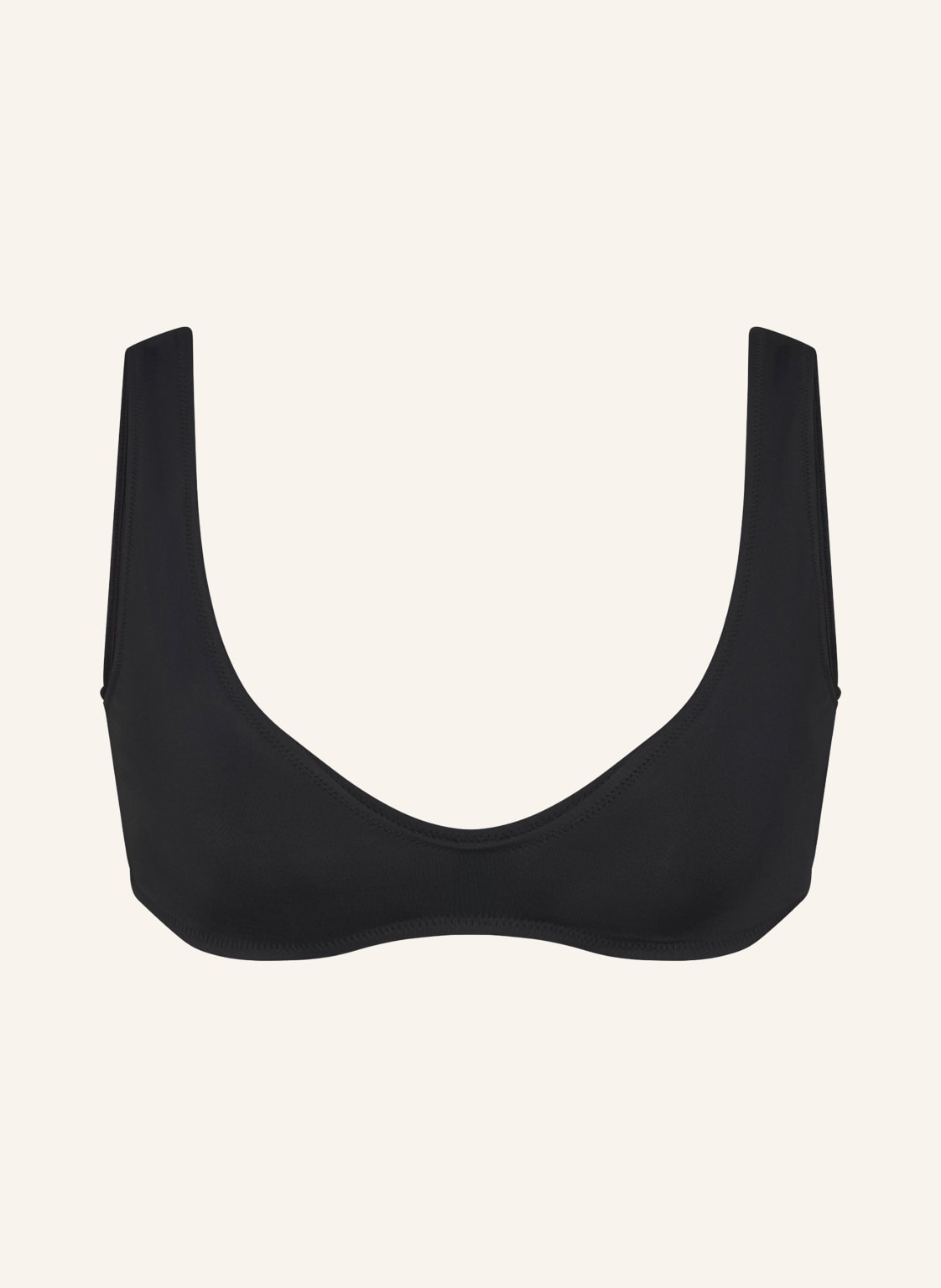 Skims Gorsetowy Top Bikini Signature Swim schwarz