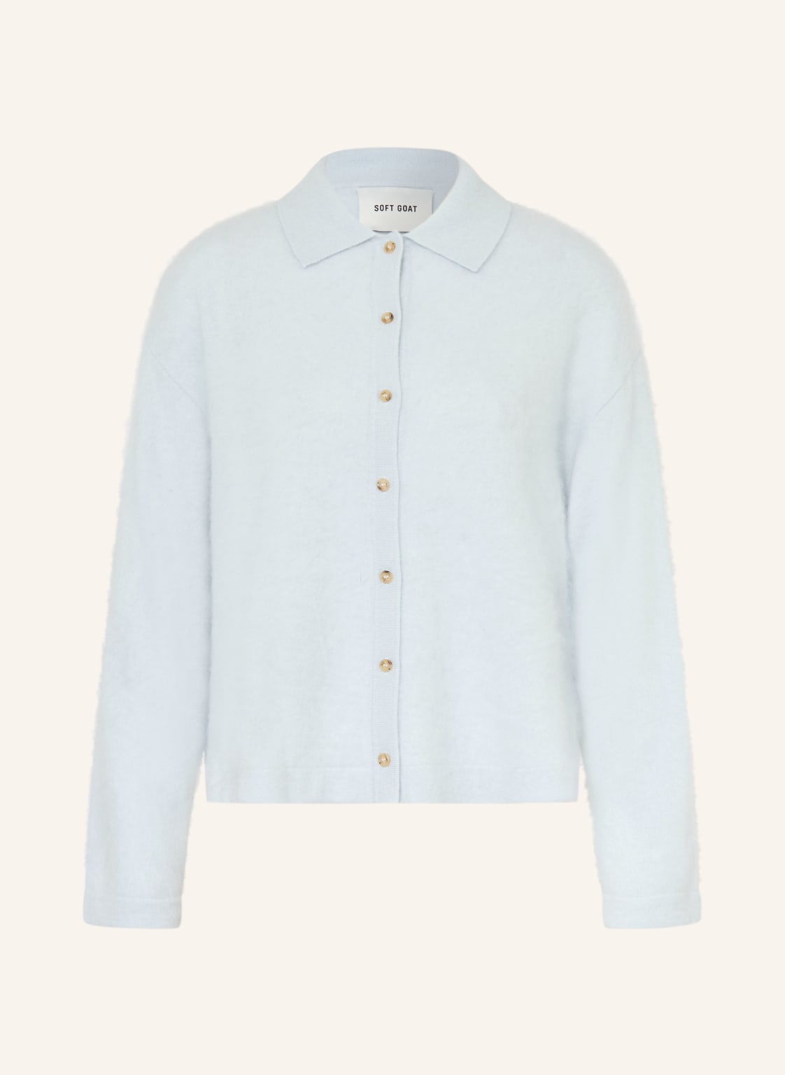 Soft Goat Kardigan Z Kaszmiru blau
