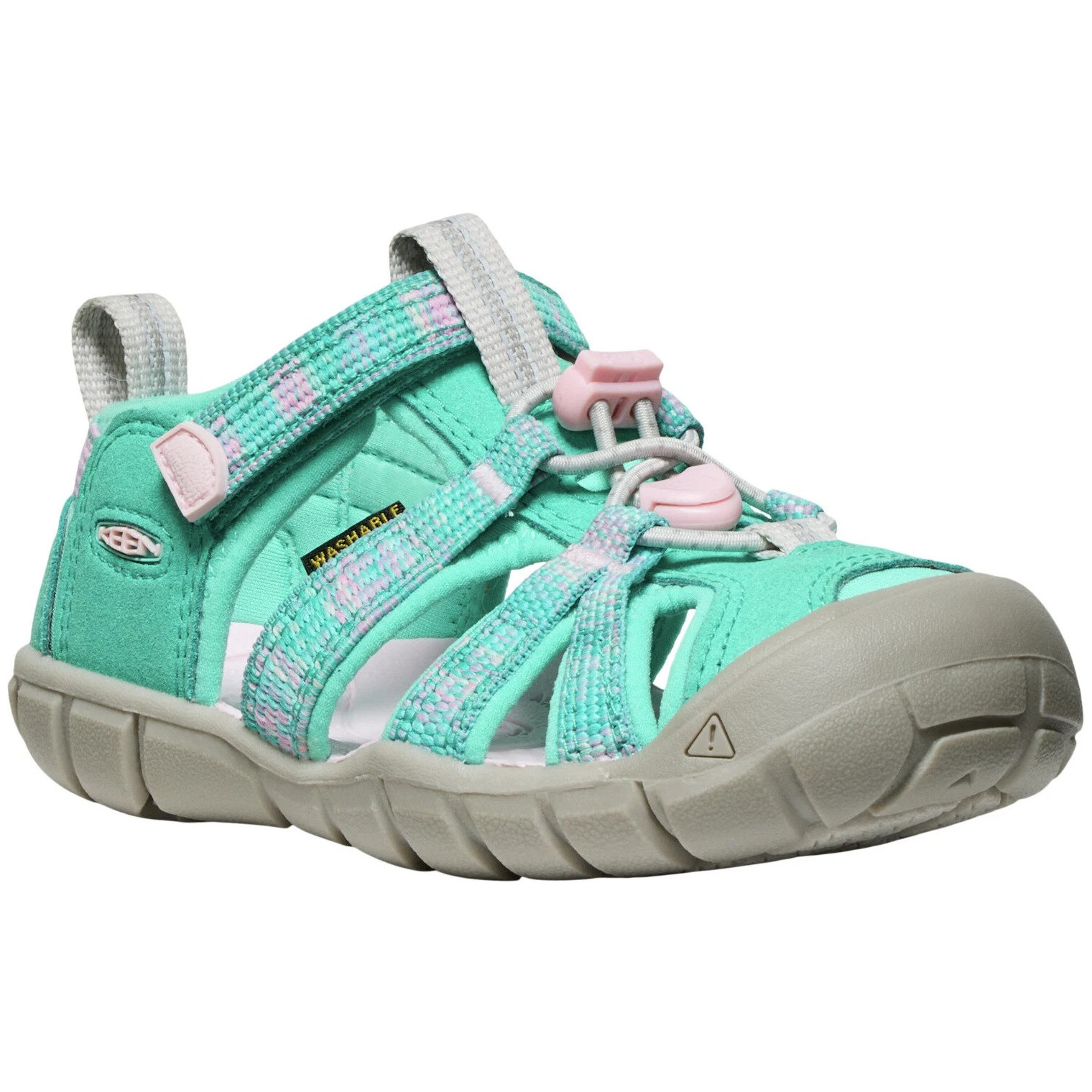 Sandały dziecięce Keen Seacamp II Cnx Children Bright Aqua/Giggle Pink Rozmiar butów (UE): 27-28 / Kolor: jasnoniebieski