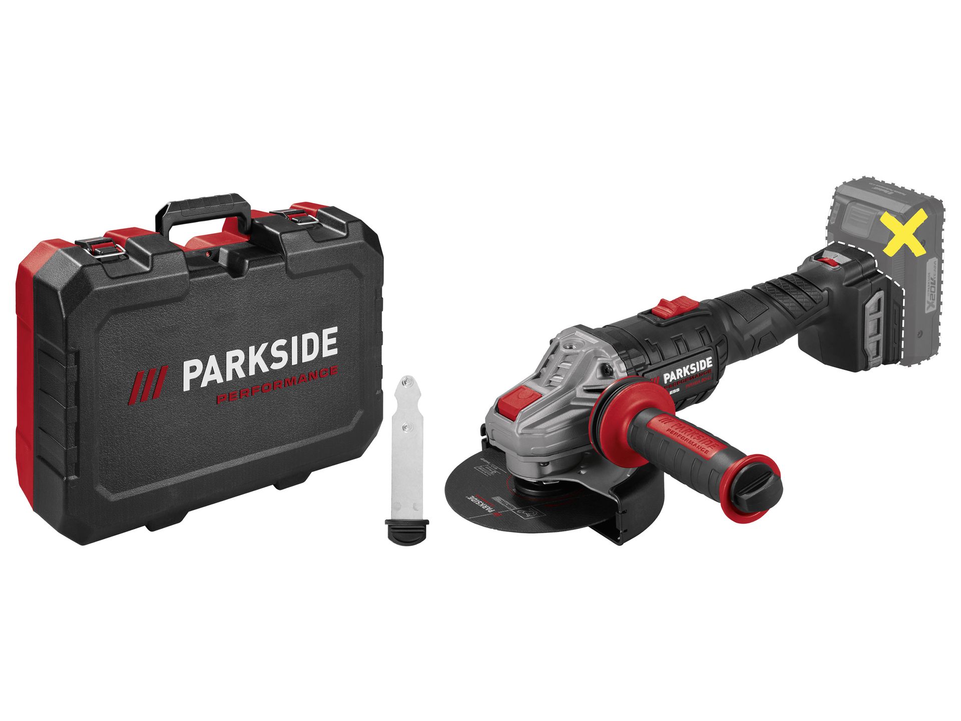 PARKSIDE PERFORMANCE® Akumulatorowa szlifierka kątowa 20 V, PPWSA 20-Li A1