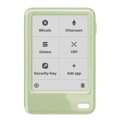 Portfel kryptowalut LEDGER Nano Gen5 Zielony Klucz odzyskiwania NANOG5-GREEN-RK-ESDEPTIT